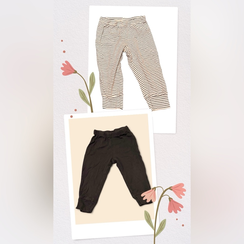 2-Pack Carter’s Child of Mine 12M Pants – Neutral Basics